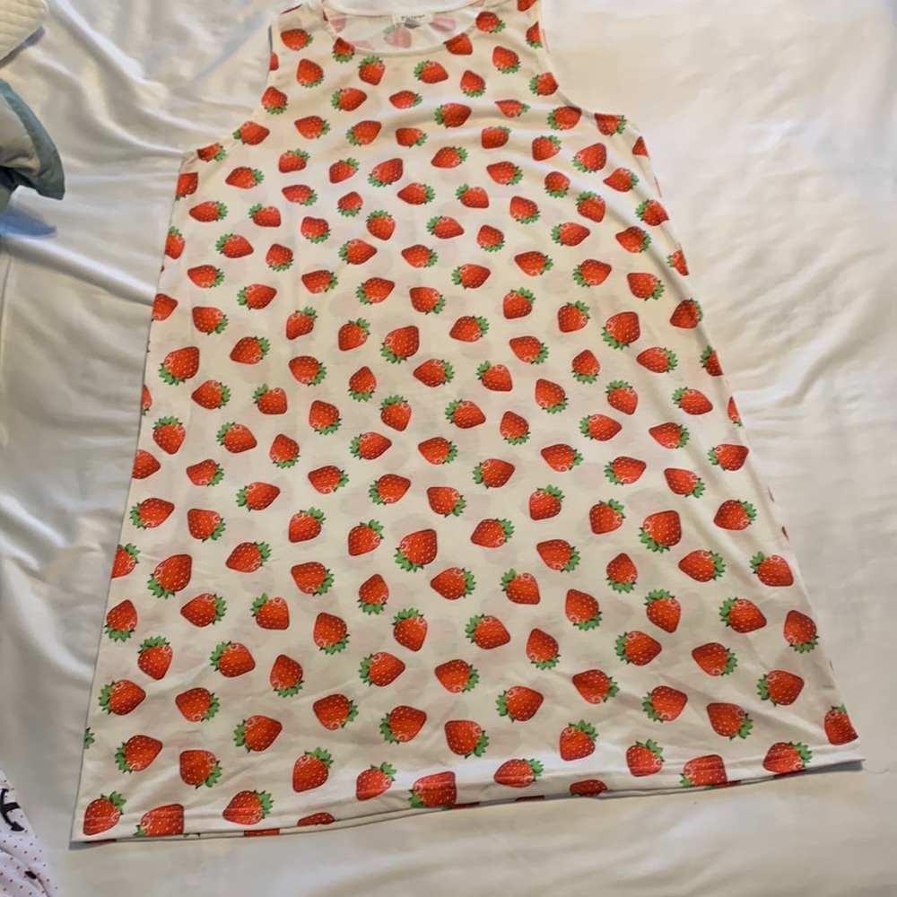 Exist strawberry dress/bathing suit coverup